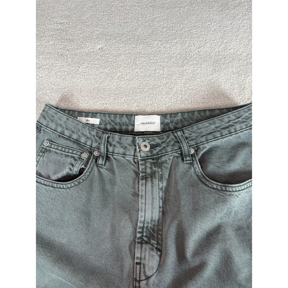 Anthropologie Green Wide Leg Pants - Picture 4 of 14